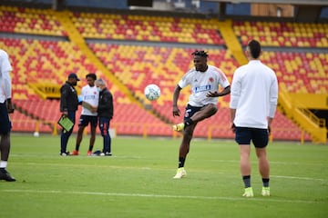 El equipo de Reinaldo Rueda realizó su última práctica en la capital colombiana en el estadio El Campín. Viajarán a Montevideo este martes 5 de octubre y allí continuarán con su preparación para enfrentar a la Selección de Uruguay este jueves 7 de octubre. 