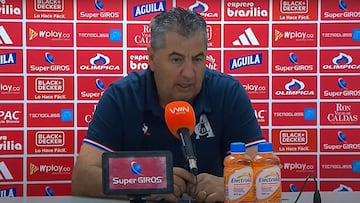 El entrenador de América, atendió la rueda de prensa post partido, luego de la derrota con Junior.