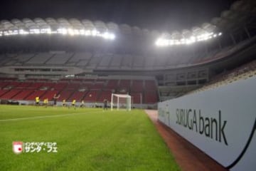 Independiente Santa Fe suma tres días de trabajo en Japón y tiene todo listo para buscar el título de la Suruga Bank el miércoles.