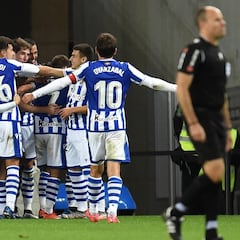 Oyarzabal se exhibe, Portu alardea