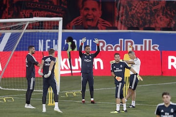 Real Madrid train at the Red Bull Arena in New Jersey