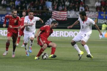 Koke y Celso Borges.