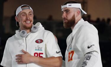 Travis Kelce y George Kittle, el gran duelo individual del Super Bowl
