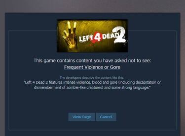 Así cambiará cómo los juegos violentos y sexuales se muestran en Steam