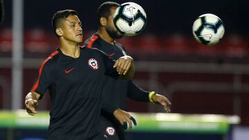 La entusiasta última práctica de Alexis en el Morumbí