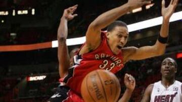 <strong>FÁCIL.</strong> Toronto no tuvo ningún problema para barrer a unos Heat que ya son el peor equipo de la liga.