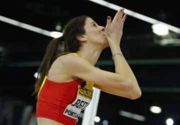 Ruth Beitia se proclamó subcampeona del mundo de altura en pista cubierta en Portland (EEUU) en 2016.