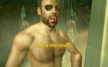 El juego de duchar hombres es "arte", según su creador