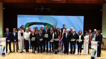 Alex Remiro en la entrega de los premios.