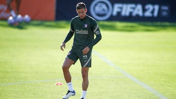 Llorente entrenando con el Atl&eacute;tico