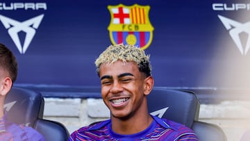 28/09/25 PARTIDO PRIMERA DIVISION JORNADA 6
BARCELONA - REAL SOCIEDAD
LAMINE YAMAL BANQUILLO