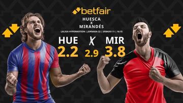 SD Huesca vs. CD Mirandés: horario, dónde ver, pronósticos y clasificación