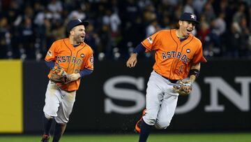 José Altuve y Carlos Correa no entrenan, se divierten