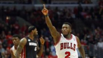 Nate Robinson durante las semifinales de la Conferencia Este contra Miami, el 10 de mayo. 