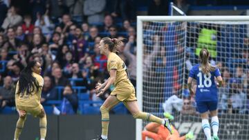 The Catalan side won at Stamford Bridge in the Women’s Champions League semi-final first leg and will take a 0-1 lead to Camp Nou next week.