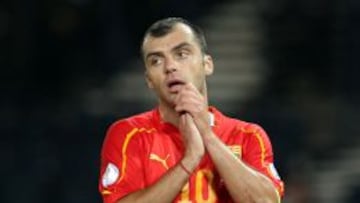 Goran Pandev, durante un partido con Macedonia.