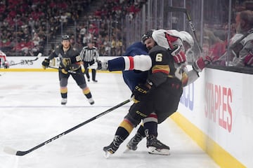 La pelea entre Knights y Capitals en la Stanley Cup de la NHL