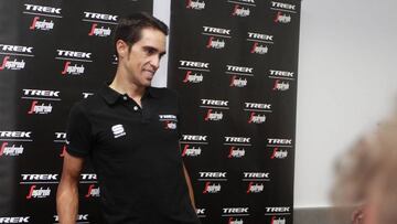 28/08/17  VUELTA CICLISTA A ESPA&Ntilde;A 2017   ETAPA  DESCANSO  ELCHE   rueda de prensa de alberto contador 
 CICLISMO