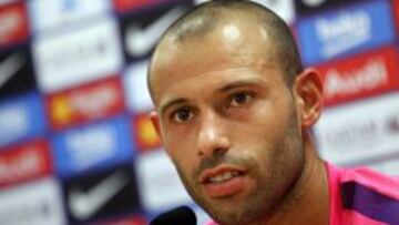Mascherano habló en conferencia de prensa.