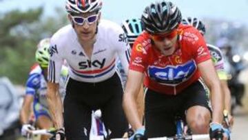 Brad Wiggins y Chris Froome.