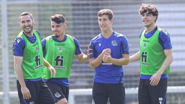 Entrenamiento de la Real en Zubieta
