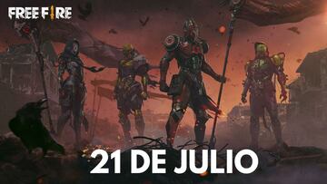 Códigos Free Fire de hoy 21 de julio de 2021; todas las recompensas gratis