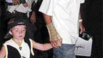 Beckham volvió ayer de EE UU.