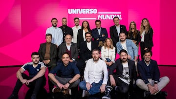 Foto grupal de AS en la presentación del canal 'Universo Mundial'