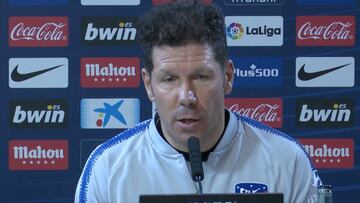 Simeone: "¿El Clásico? A nosotros sólo nos interesa que gane el Atlético de Madrid"