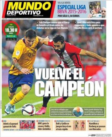 Portadas de la prensa deportiva