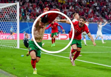 La selección portuguesa ganó en su debut con un gol tardío de de Francisco Conceicao. Su capitán, Cristiano Ronaldo, lo celebró en la cara del portero Stanek con un gesto de rabia y el puño cerrado. Una celebración que enseguida ha sido criticada por antideportiva.
