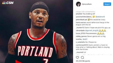 C.J. McCollum pide a Carmelo Anthony para sus Blazers