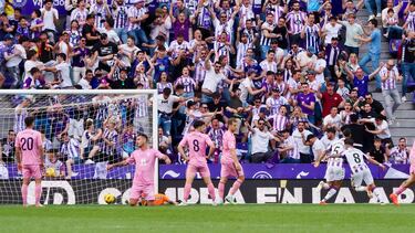 Valladolid 13/4/2024. 35 jornada de la liga HYPERMOTION entre Real Valladolid CF - CD ELDENSE.
Gol Del Real Valladolid
Photogenic/Miguel Ángel Santos