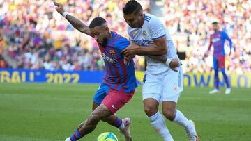 Memphis, con Casemiro en el Clásico de Liga de la primera vuelta.