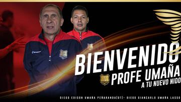 Diego Umaña vuelve al FPC, es nuevo técnico de Rionegro