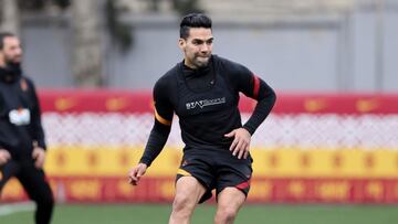 Falcao Garc&iacute;a en un entrenamiento del Galatasaray