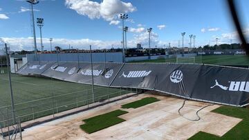 Así ha dejado el temporadal la Ciudad Deportiva de Paterna.