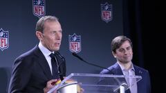 Emilio Butragueño y Peter O'Reilly anunciaron el primer partido de temporada regular en la historia de la NFL  en Madrid, España.