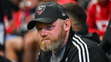 ATLANTA, GA  AUGUST 28:  D.C. United head coach Wayne Rooney prior to the start of the MLS match between D.C. United and Atlanta United FC on August 28th, 2022 at Mercedes-Benz Stadium in Atlanta, GA.  (Photo by Rich von Biberstein/Icon Sportswire via Getty Images)