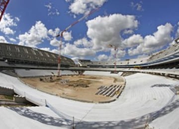 Ongoing work on the new Atletico Madrid stadium