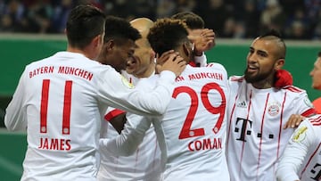 Bayern M&uacute;nich gole&oacute; 6-0 al Paderborn por los cuartos de final de la Copa de Alemania