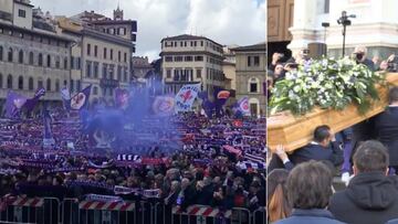 Conmovedor último adiós a Astori en la iglesia de Santa Croce