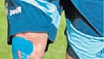 Kinesiotape en la rodilla.