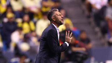 Soccer Football - Liga MX - Final - First Leg - America v Monterrey - Estadio Cuauhtemoc, Puebla, Mexico - December 12, 2024 Monterrey coach Martin Demichelis REUTERS/Raquel Cunha