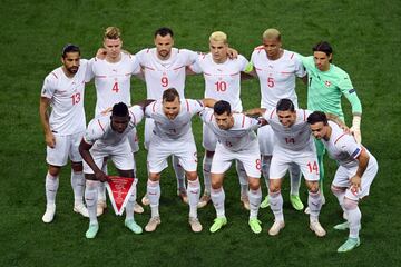 Equipo de la selección de Suiza.