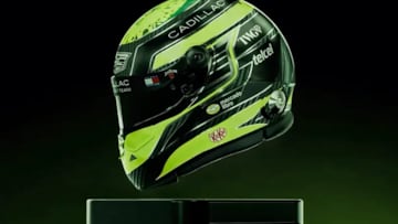 F1 2026: Checo Pérez revela el impresionante casco que usará en su debut con Cadillac