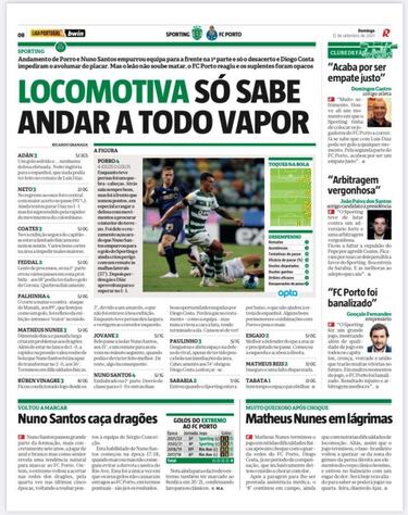 La "furia" de Pedro Porro enciende Portugal