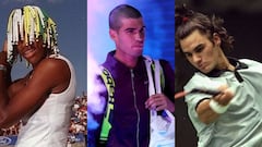El rapado de Alcaraz, las mechas de Agassi, las rastas de Brown... la peluquería del tenis