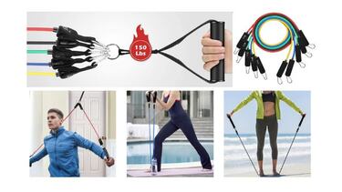 Este set de bandas de resistencia, con 22.000 valoraciones, es ideal para entrenar en casa