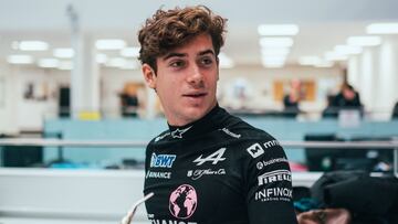 Franco Colapinto, en la fábrica de Alpine.